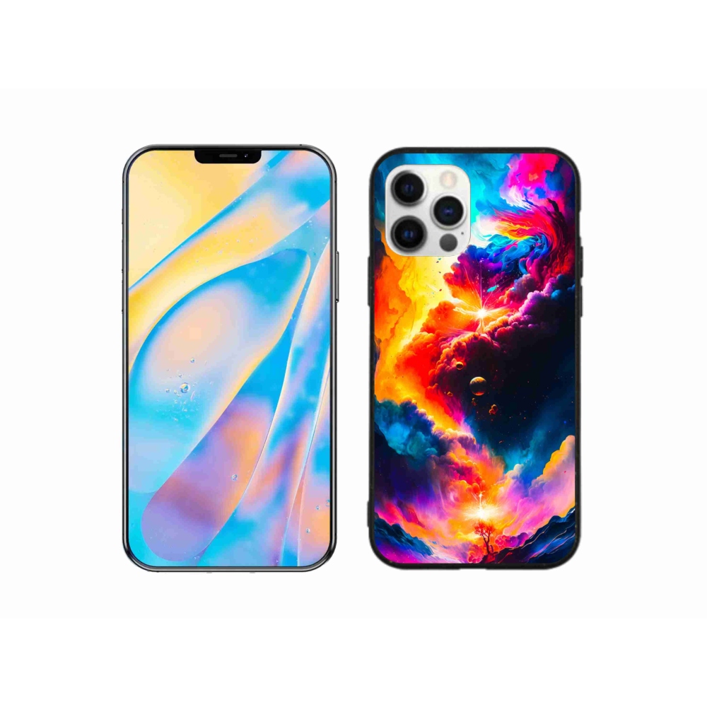 Gelový kryt mmCase na iPhone 12 Pro - abstraktní motiv