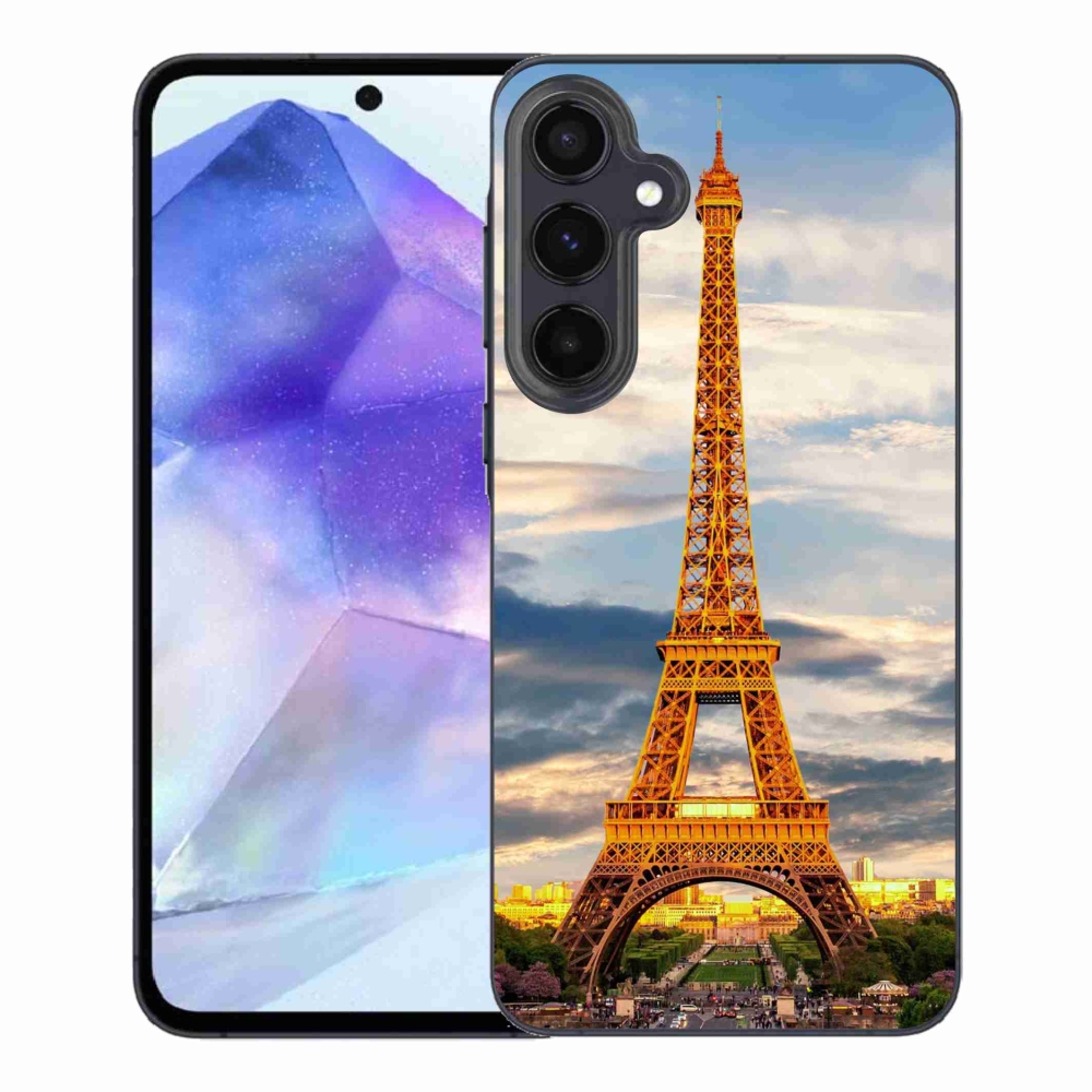 Gelový kryt mmCase na Samsung Galaxy A55 5G - eiffelova věž 3