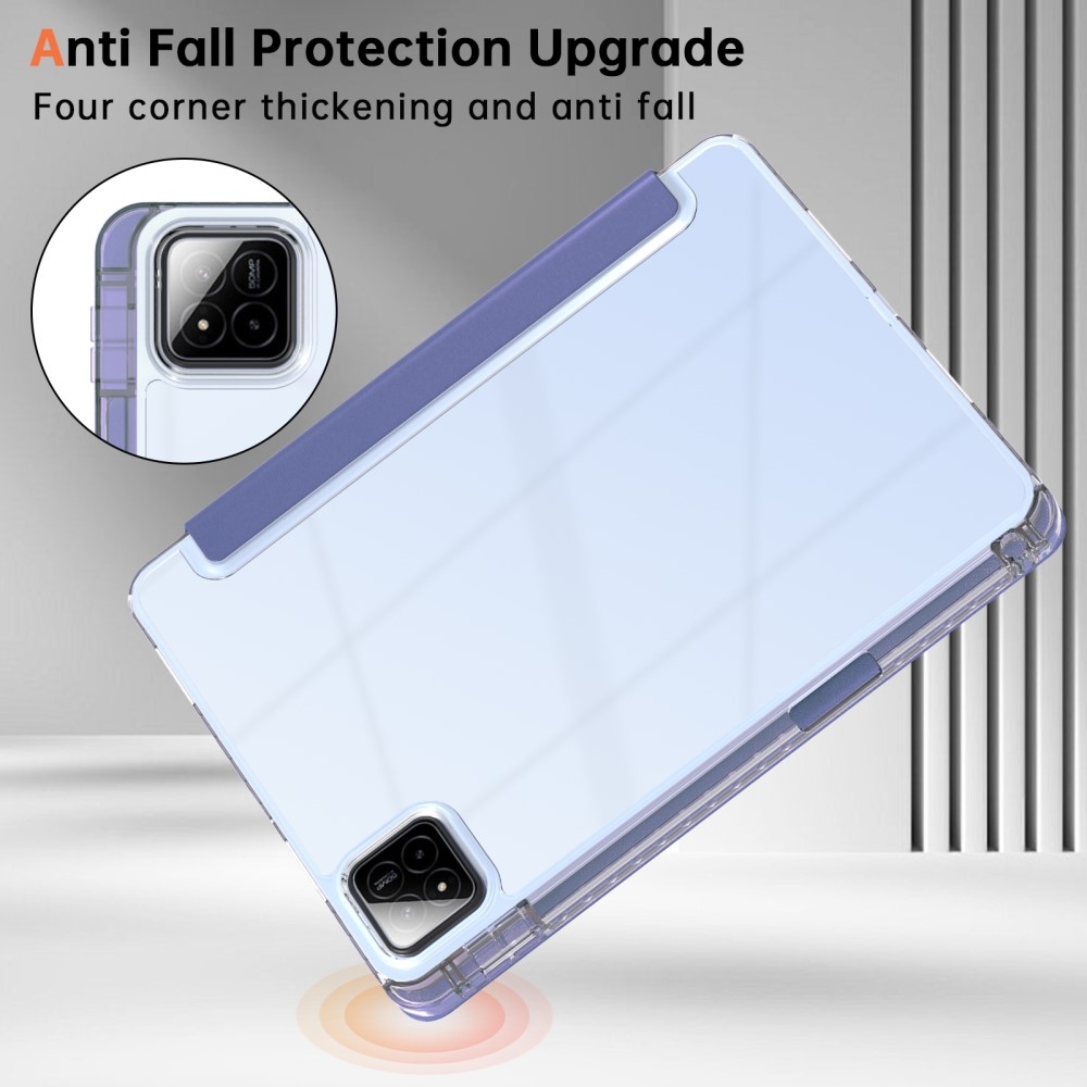 Origami chytré polohovací pouzdro na tablet Xiaomi Pad 7/7 Pro - tmavěfialové