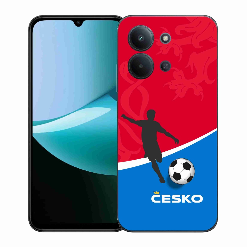 Gelový kryt mmCase na Xiaomi Redmi 15C 4G (171mm)/Poco C85 4G (171mm) - fotbal Česko