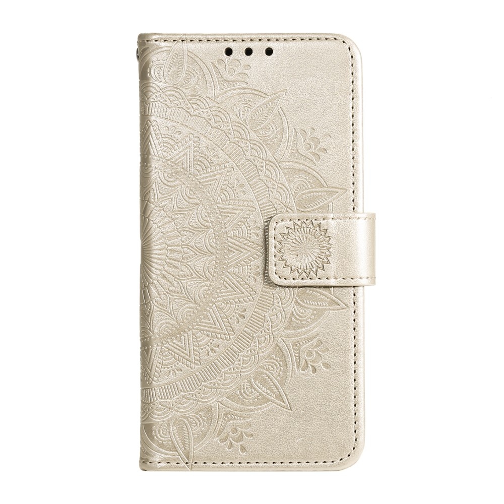 Mandala knížkové pouzdro na Xiaomi 15 Pro - zlaté