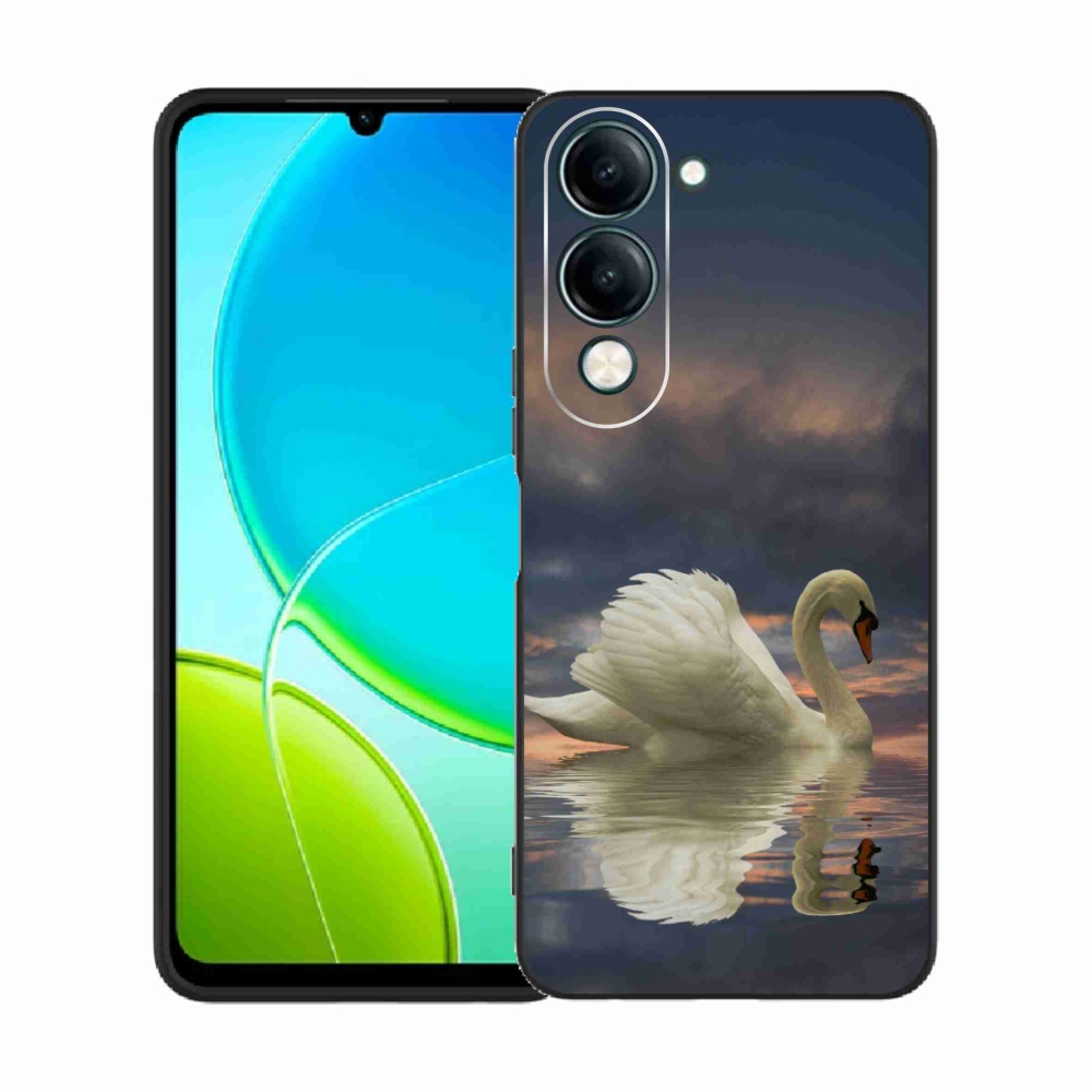 Gelový kryt mmCase na Vivo Y29s 5G - labuť