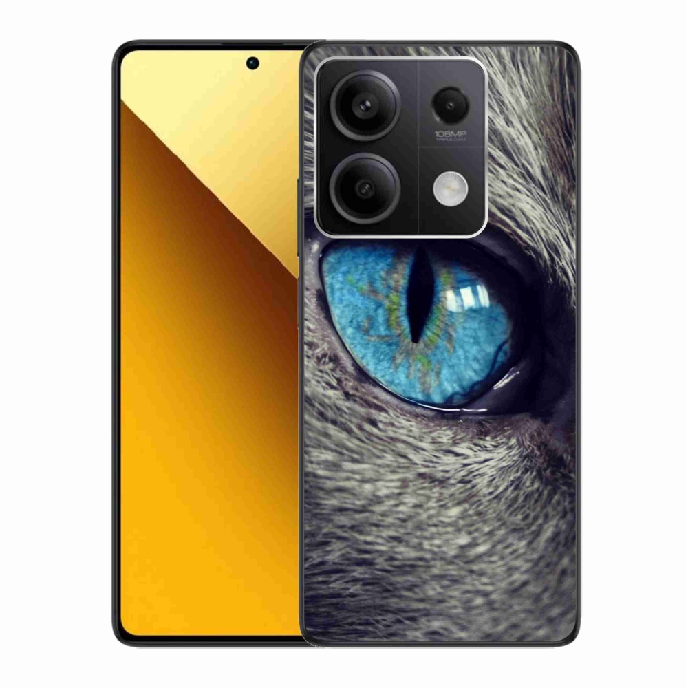 Gelový kryt mmCase na Xiaomi Redmi Note 13 5G - modré kočičí oko