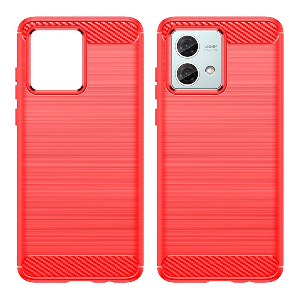 Carbon odolný gelový obal na Motorola Moto G84 5G - červený