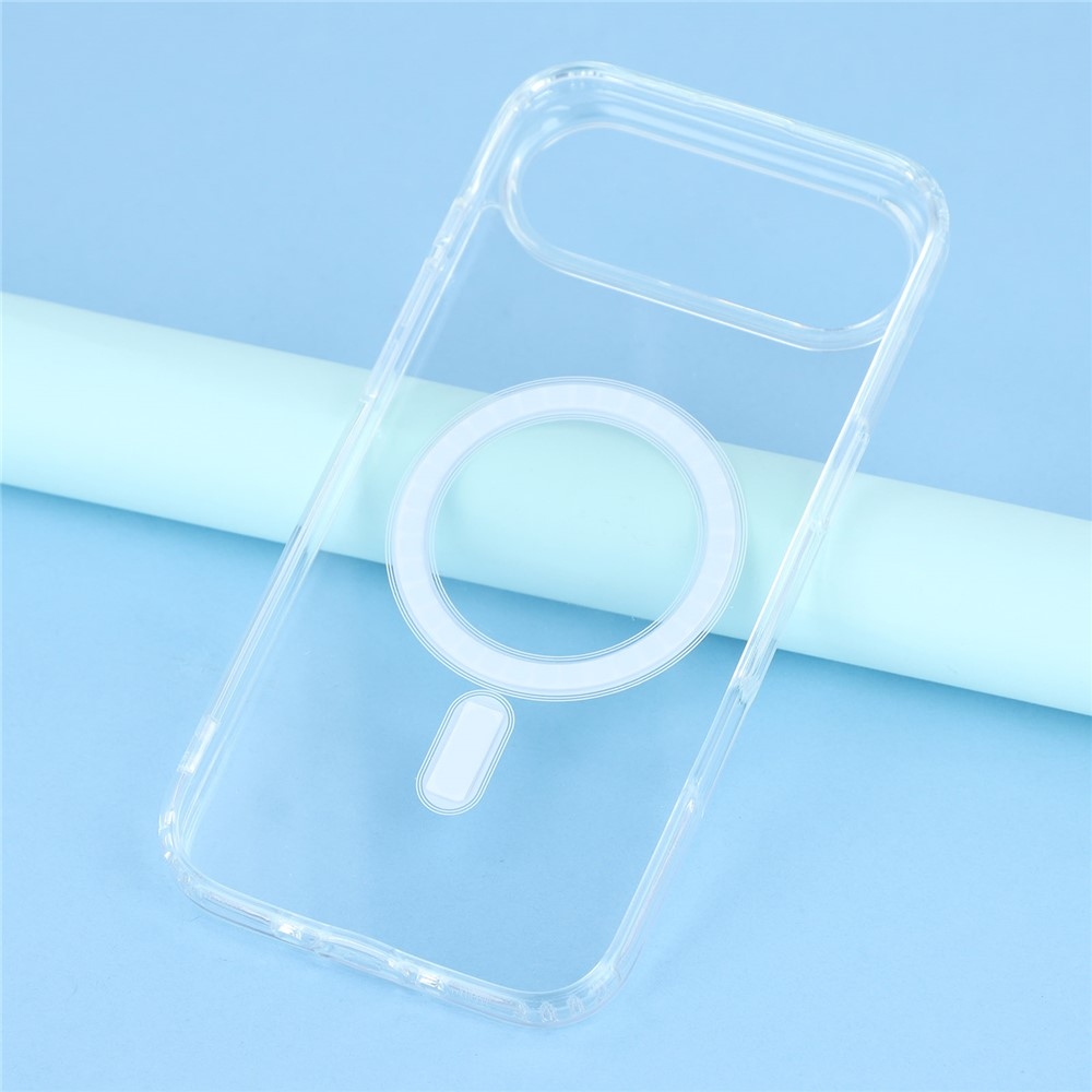 Acryle gelový obal s pevnými zády a MagSafe na iPhone 17 Air - průhledný