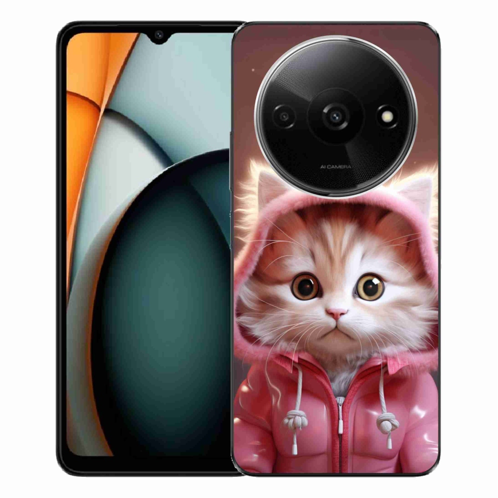 Gelový kryt mmCase na Xiaomi Redmi A3 - roztomilé kotě 3