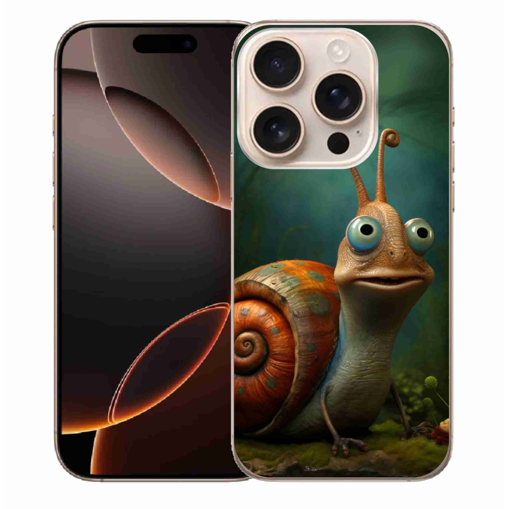 Gelový kryt mmCase na iPhone 16 Pro Max - šnek