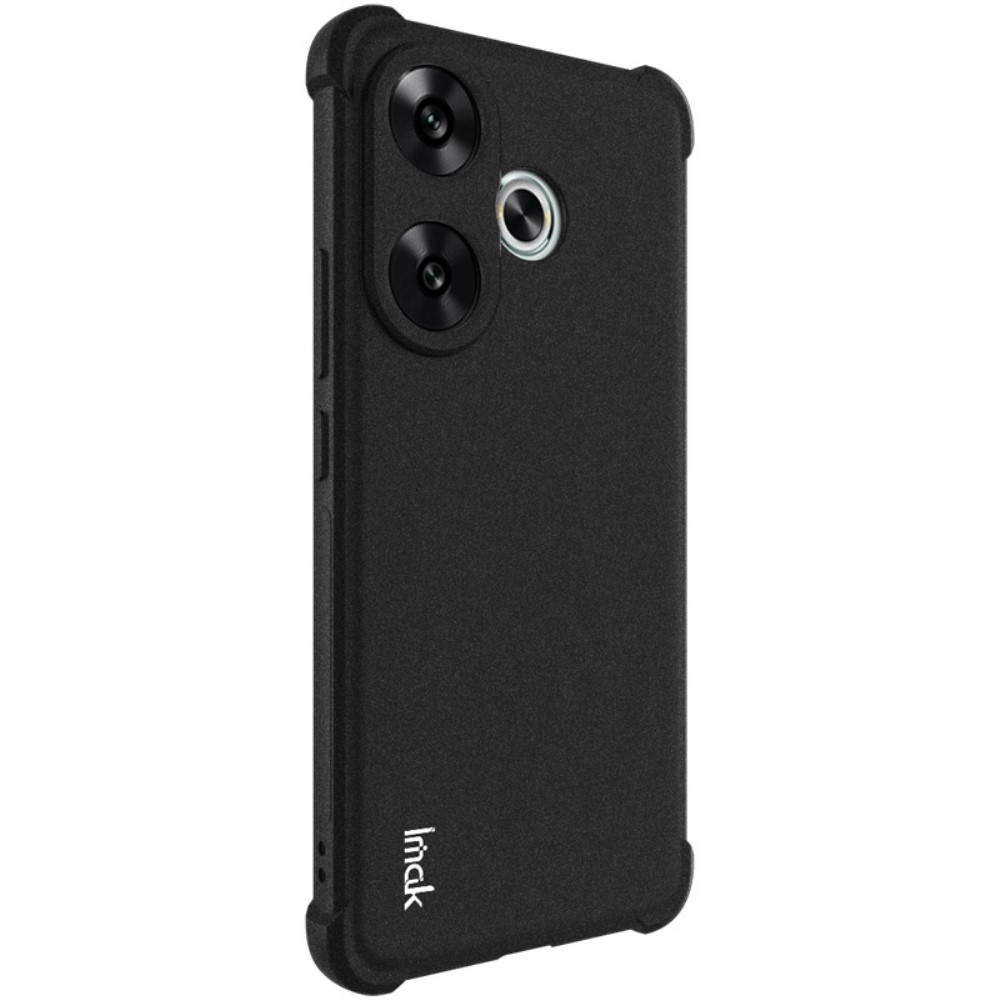 IMK matný gelový obal s vyztuženými rohy na Xiaomi Poco F6 - černý