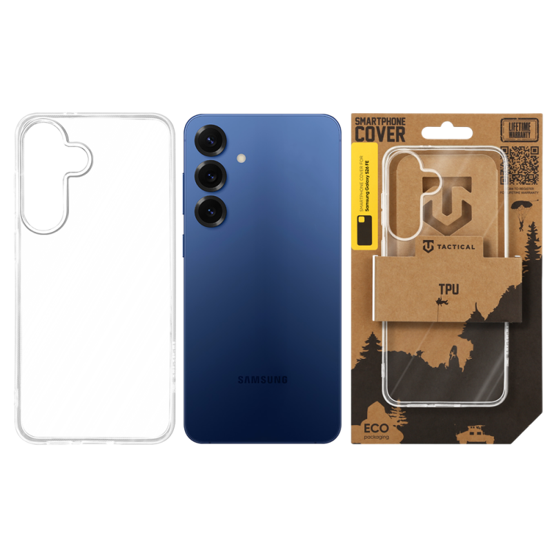 Tactical TPU Kryt pro Samsung Galaxy S26 FE Transparent