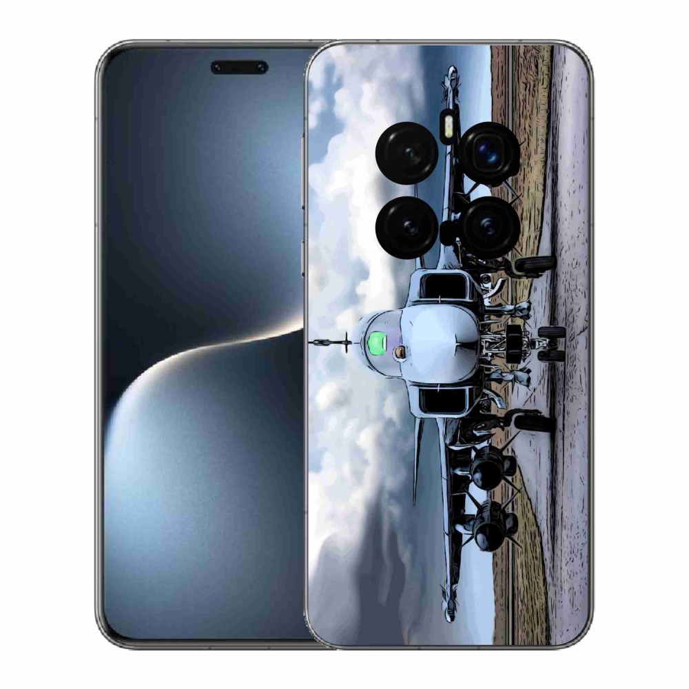 Gelový kryt mmCase na Honor Magic 7 Pro 5G - vojenské letadlo