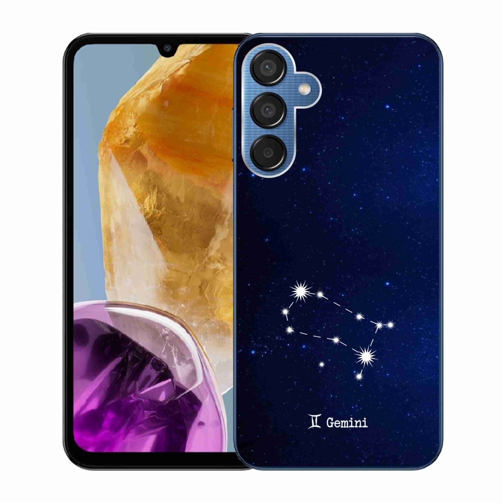 Gelový kryt mmCase na Samsung Galaxy M15 5G - souhvězdí Blíženců