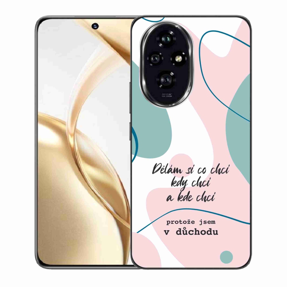 Gelový kryt mmCase na Honor 200 5G - vtipný text 10 bílé pozadí