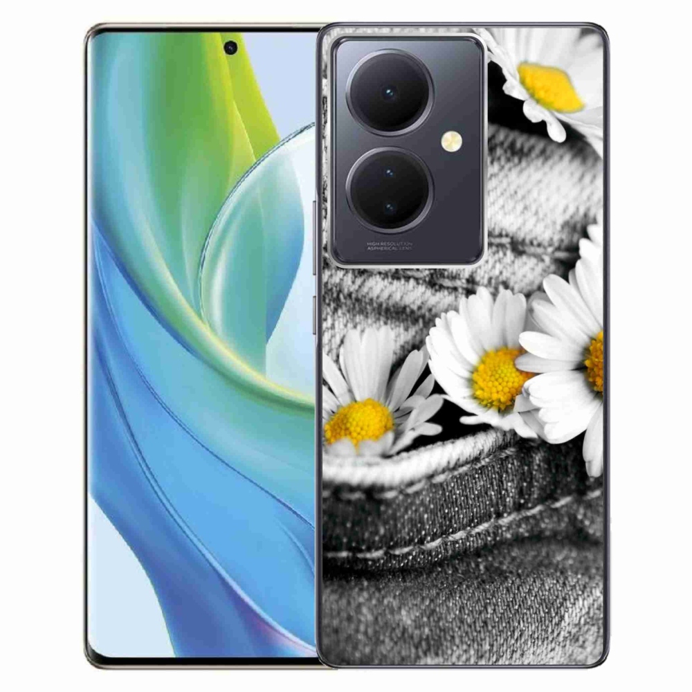 Gelový obal mmCase na Vivo V29 Lite 5G - kopretiny
