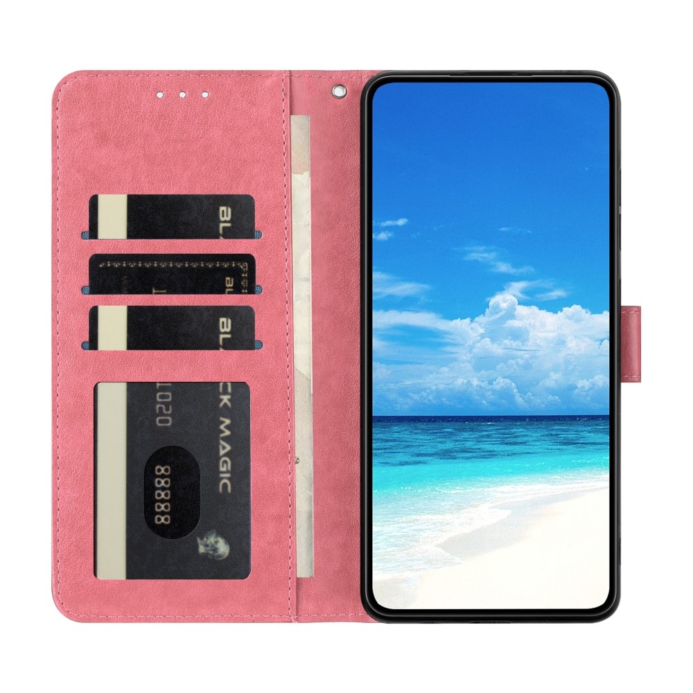 Floral Butterfly knížkové pouzdro na Xiaomi Redmi A5 (171.7x77.8x8.3mm) - rose