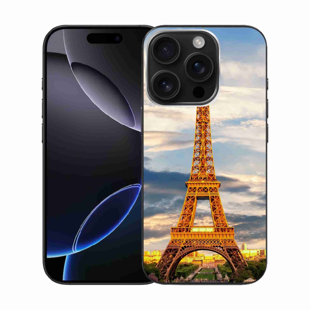Gelový kryt mmCase na iPhone 16 Pro - eiffelova věž 3