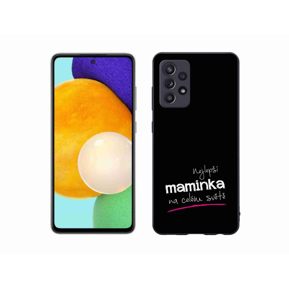 Gelový kryt mmCase na Samsung Galaxy A52/A52 5G - nejlepší maminka 4 černé pozadí