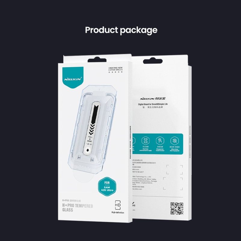 Nillkin Tvrzené Sklo 0.2mm H+ PRO 2.5D pro Samsung Galaxy S25 Ultra (s aplikátorem)