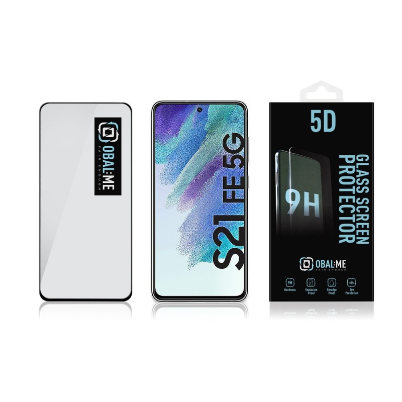 Obal:Me 5D Tvrzené Sklo pro Samsung Galaxy S21 FE 5G Black 