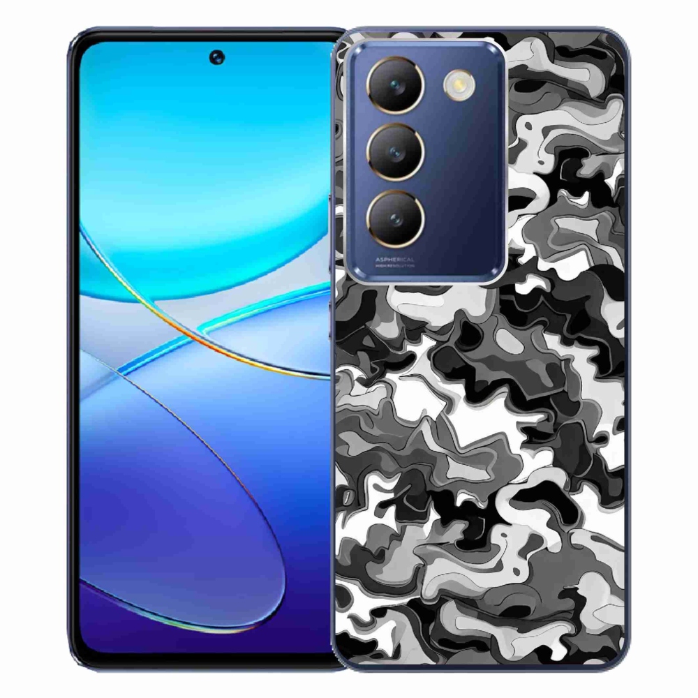 Gelový kryt mmCase na Vivo V40 SE 4G/5G - maskáčový vzor 3