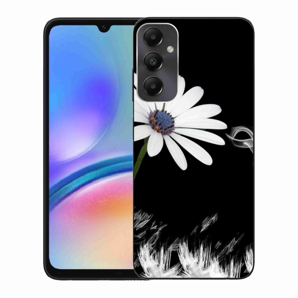 Gelový kryt mmCase na Samsung Galaxy A05s - bílá květina
