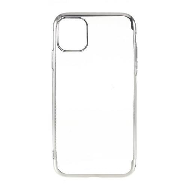 Edge gelový obal na mobil Apple iPhone 11 Pro Max 6.5 (2019) - stříbrný
