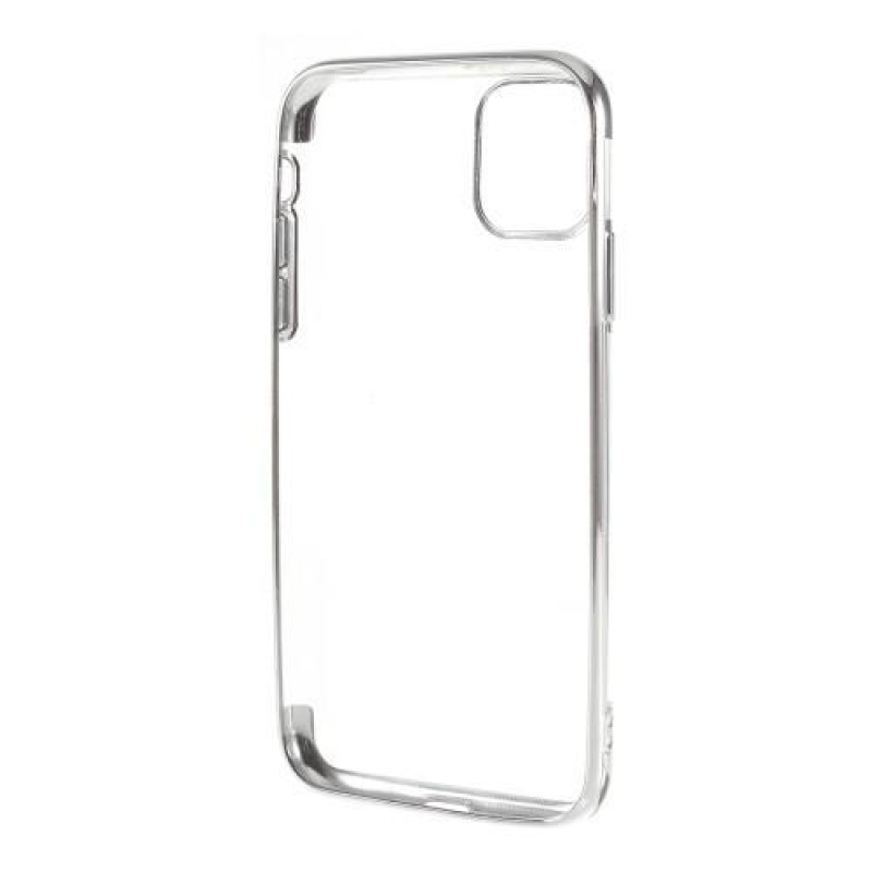 Edge gelový obal na mobil Apple iPhone 11 Pro Max 6.5 (2019) - stříbrný