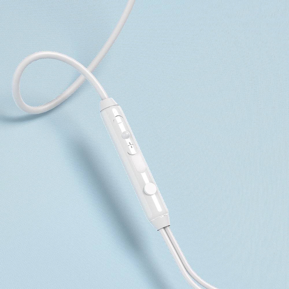 Drátová sluchátka do uší Dudao X3C USB-C 1,2 m – bílá