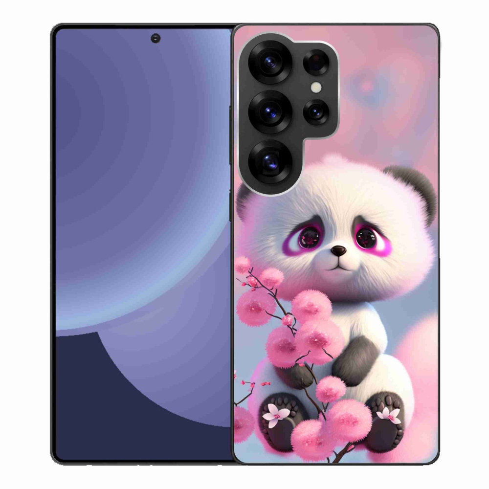 Gelový kryt mmCase na Samsung Galaxy S25 Ultra - roztomilá panda 1