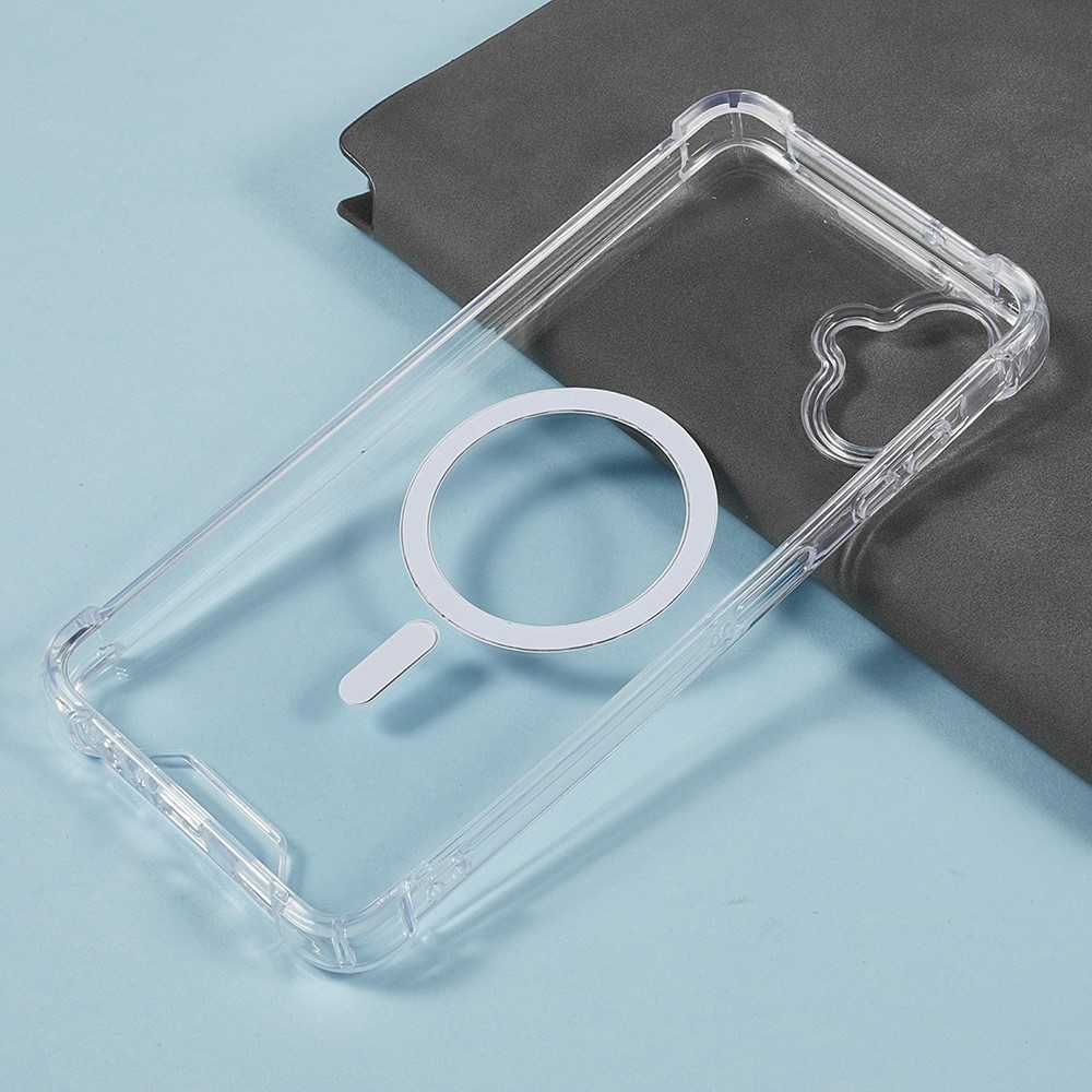Průhledný gelový obal s MagSafe na Samsung Galaxy A07 4G s vyztuženými rohy