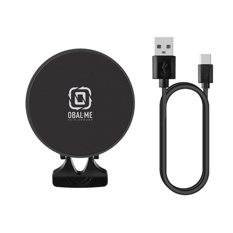 OBAL:ME MagNetix Core Bezdrátový Nabíjecí Držák do Auta 15W Black