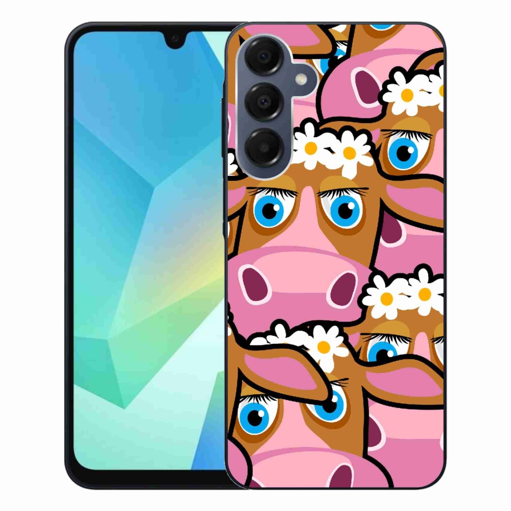 Gelový kryt mmCase na Samsung Galaxy A16 4G/5G - kreslené kravičky