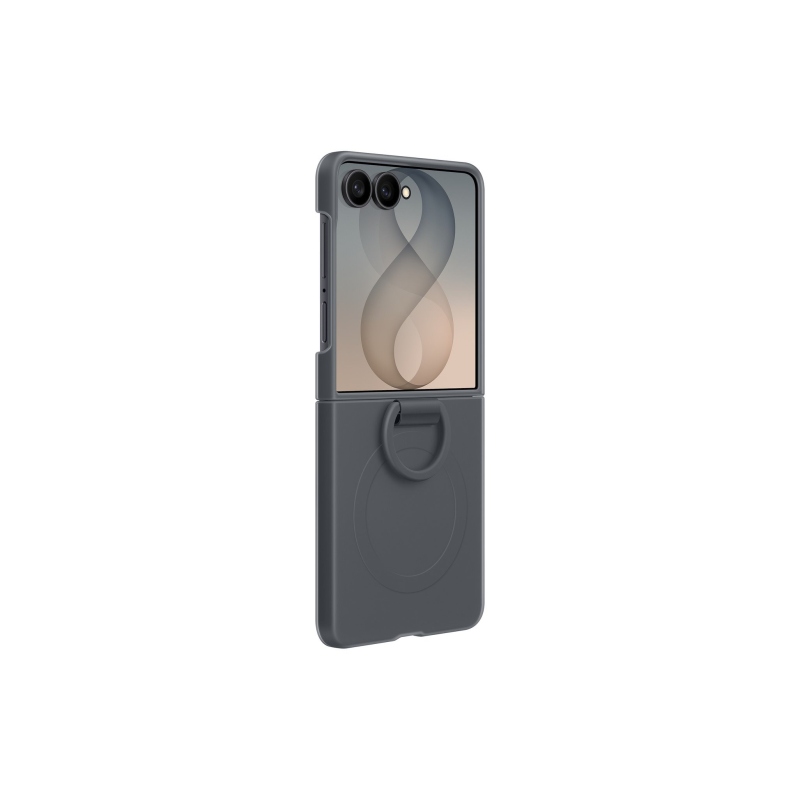 EF-EF776CBE Samsung Silikonový Magnetický Kryt s Kroužkem pro Galaxy Z Flip 8 Graphite