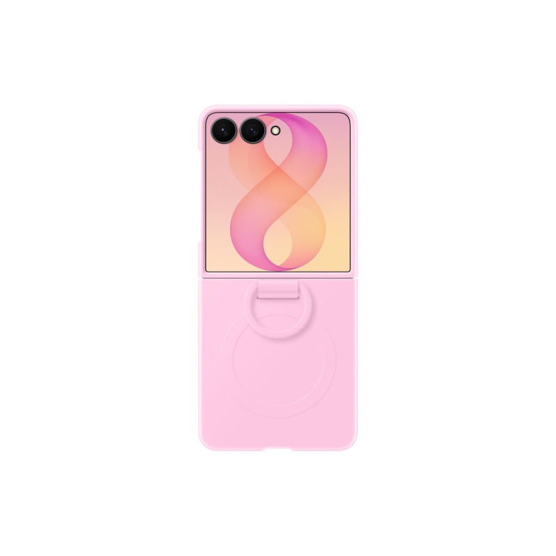 EF-EF776CVE Samsung Silikonový Magnetický Kryt s Kroužkem pro Galaxy Z Flip 8 Pink