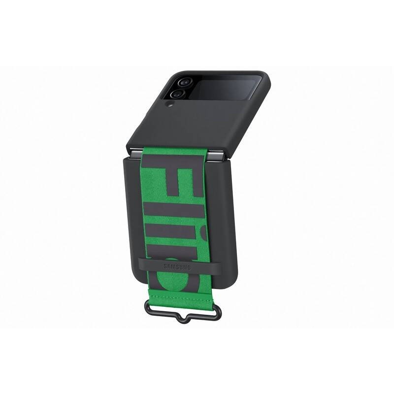 EF-GF721TBE Samsung Silikonový Kryt vč Popruhu pro Galaxy Z Flip 4 Black