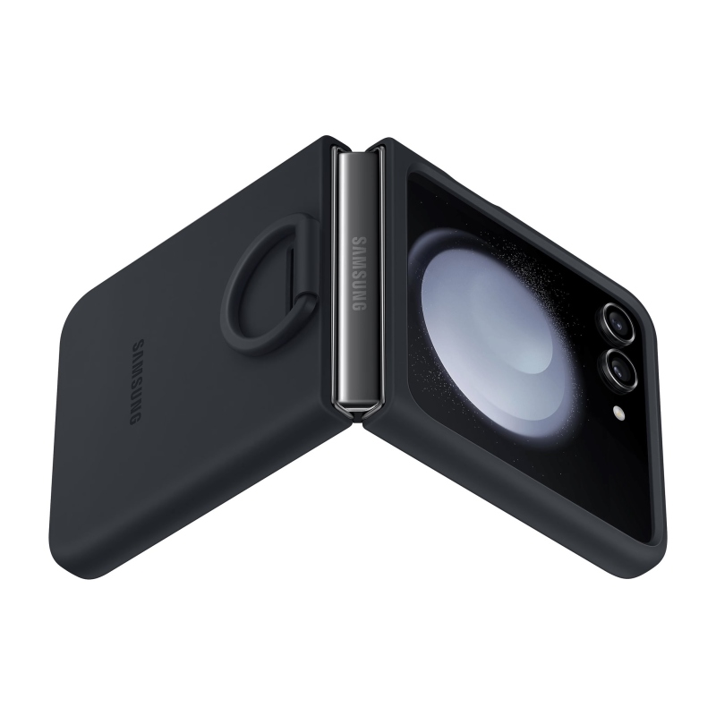 EF-PF731TNE Samsung Silikonový Kryt s Kroužkem pro Galaxy Z Flip 5 Indigo