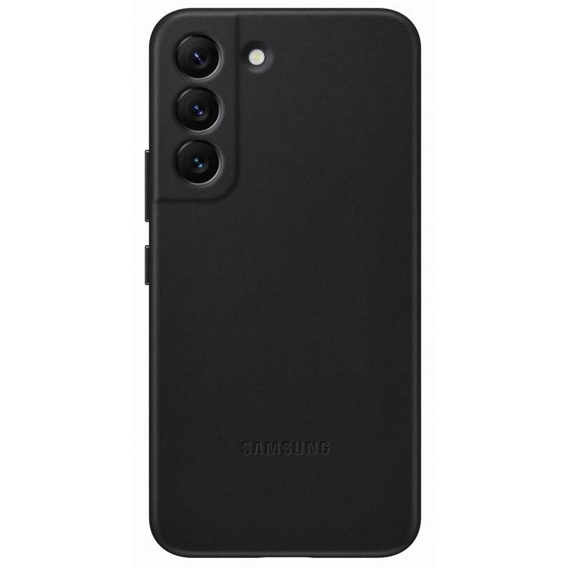 EF-VS901LBE Samsung Kožený Kryt pro Galaxy S22 Black