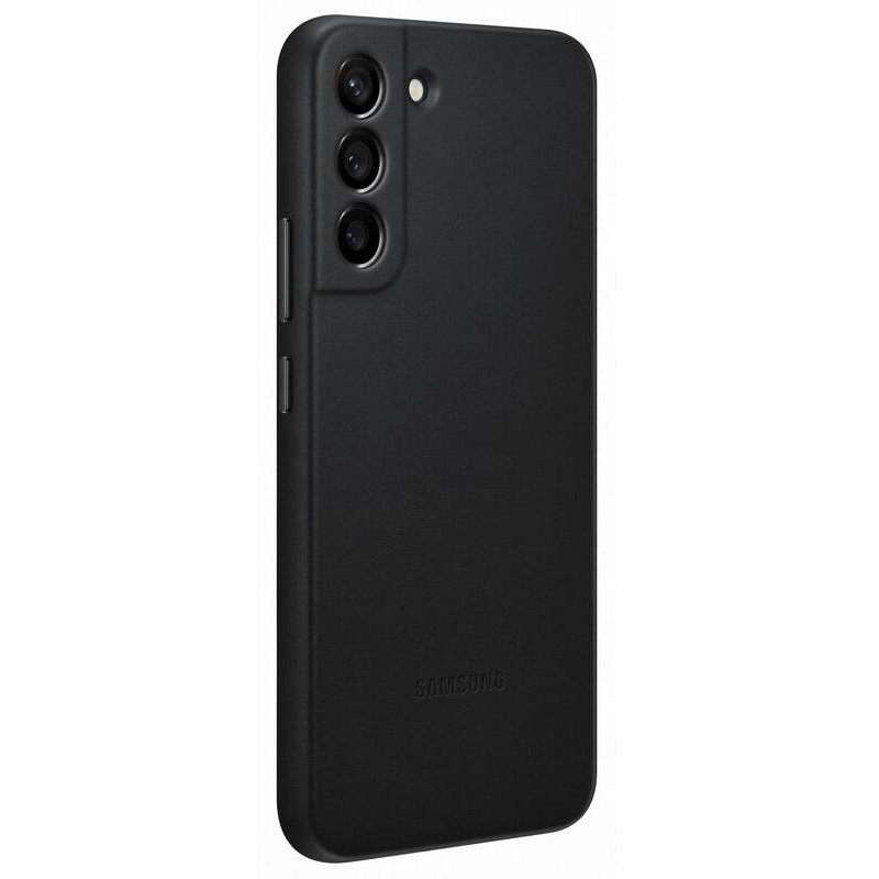EF-VS906LBE Samsung Kožený Kryt pro Galaxy S22+ Black