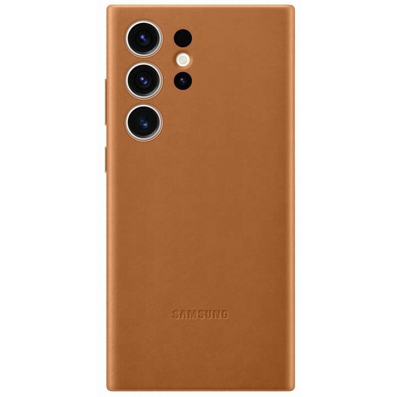 EF-VS918LAE Samsung Kožený Kryt pro Galaxy S23 Ultra Camel