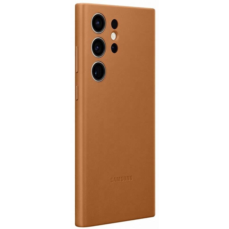EF-VS918LAE Samsung Kožený Kryt pro Galaxy S23 Ultra Camel