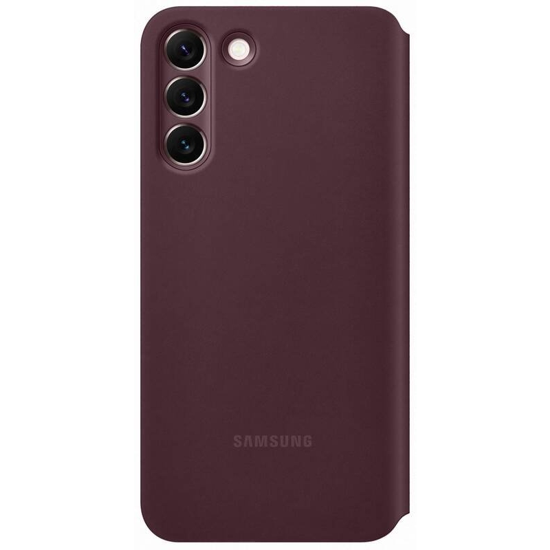EF-ZS906CEE Samsung Clear View Pouzdro pro Galaxy S22+ Burgundy