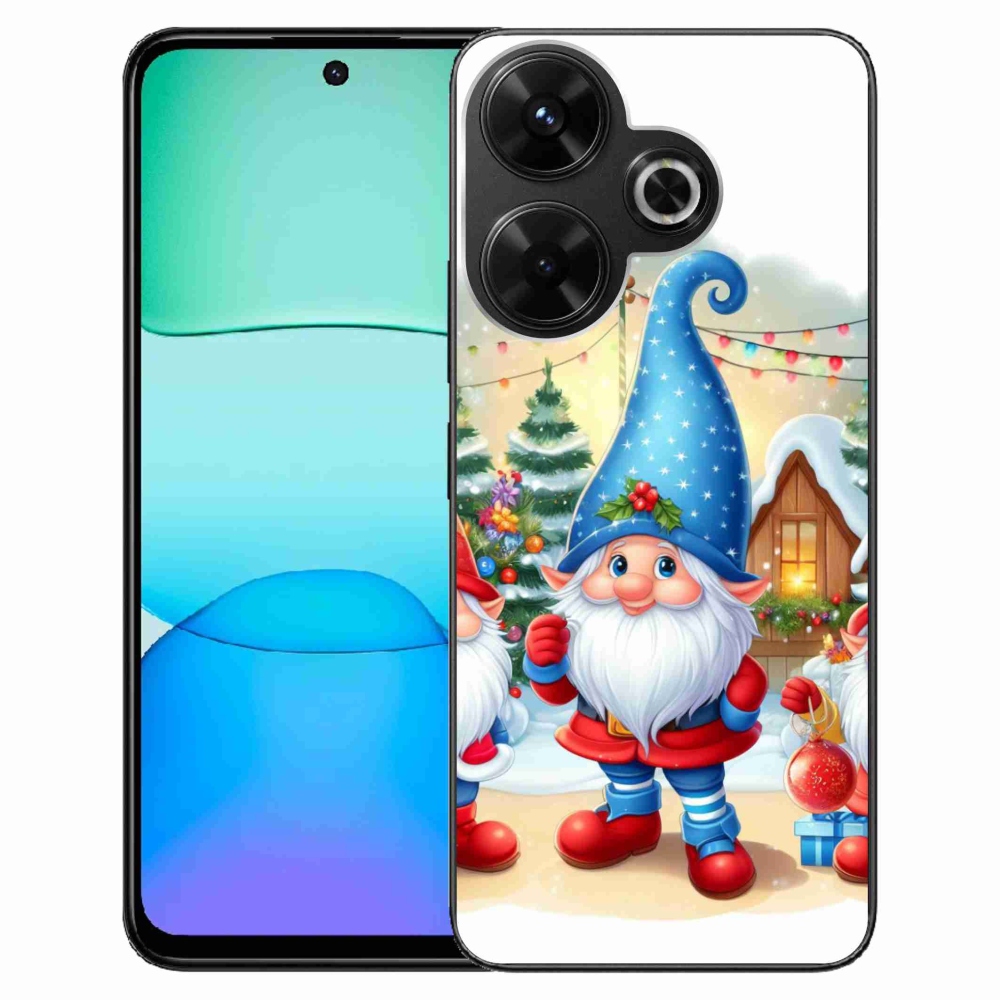 Gelový kryt mmCase na Xiaomi Redmi 13 4G/Poco M6 4G - vánoční skřítci