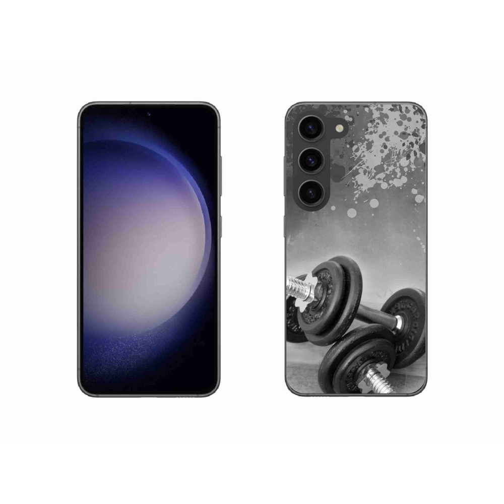Gelový kryt mmCase na Samsung Galaxy S23 5G - činky 1