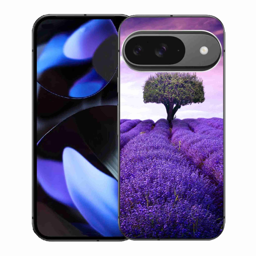 Gelový kryt mmCase na Google Pixel 9/9 Pro - levandulová louka