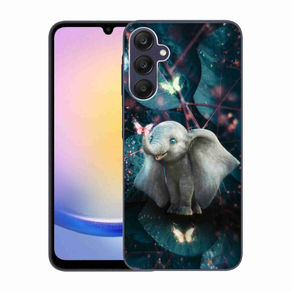 Gelový kryt mmCase na Samsung Galaxy A25 5G - roztomilý slon