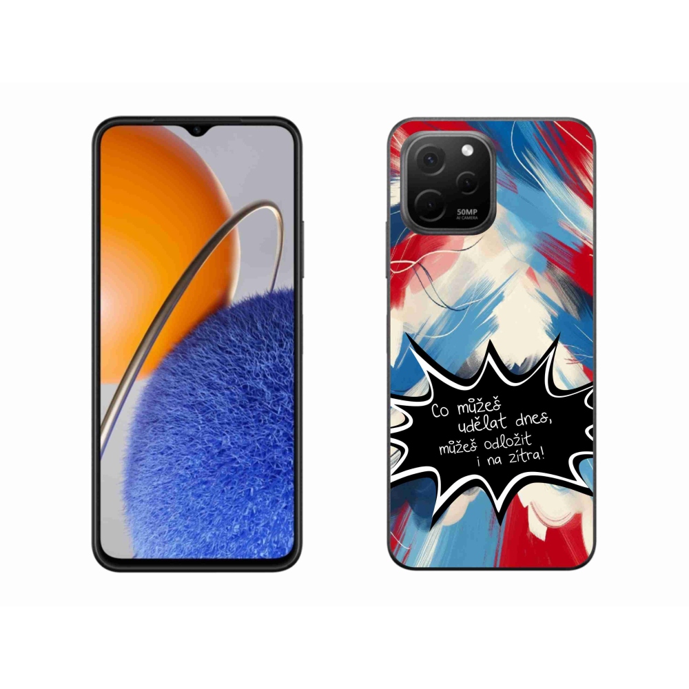 Gelový kryt mmCase na Huawei Nova Y61 - vtipný text 9 černé pozadí