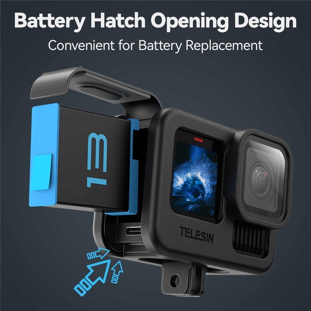 TELESIN silikonové ochranné pouzdro s krytkou objektivu pro GoPro Hero 13/12/11/10/9