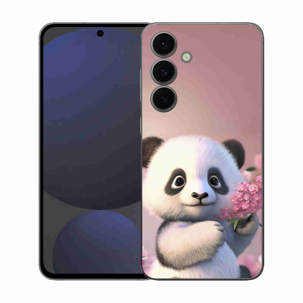 Gelový kryt mmCase na Samsung Galaxy S25 FE - roztomilá panda