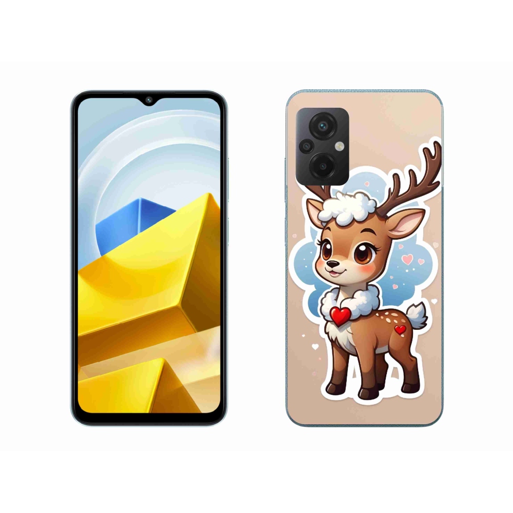 Gelový kryt mmCase na Xiaomi Poco M5 4G - kreslený sob