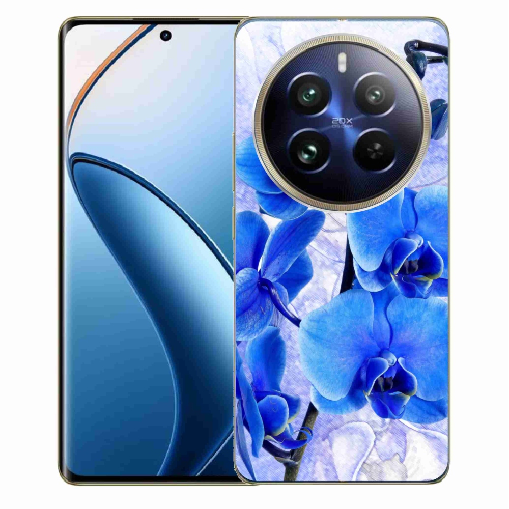 Gelový kryt mmCase na Realme 12 Pro 5G/12 Pro+ 5G - modré květy