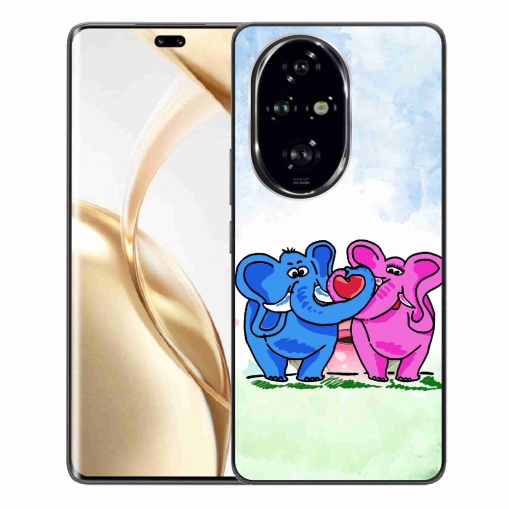 Gelový kryt mmCase na Honor 200 Pro 5G - zamilovaní sloni